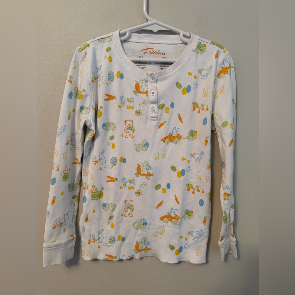 Petidoux Bunny and Bear Pajama Top
